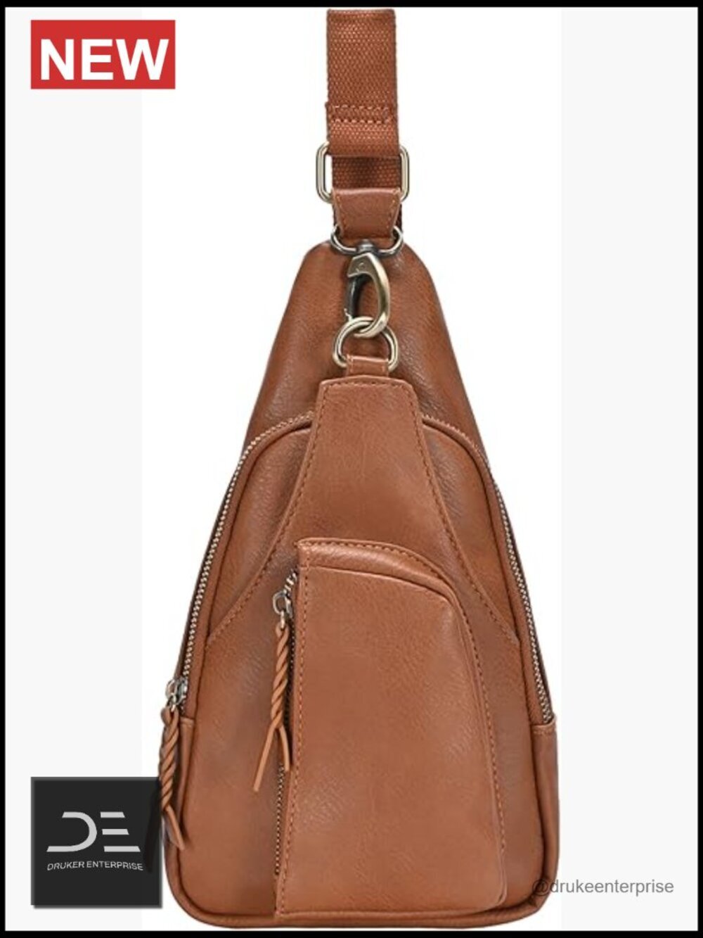 Vegan Leather Crossbody Sling Bag with Adjustable Strap | Mini Sling Bags for